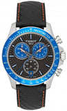 Tissot V8 Alpine Carbon Chronograph Black Dial Black Leather Strap Watch For Men - T106.417.16.201.00 Authentic Buy Shop Now