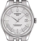 Tissot Ballade Powermatic 80 Cosc Silver Dial Silver Steel Strap Watch For Men - T108.408.11.037.00 Authentic Buy Shop Now