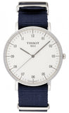 Tissot T Classic Everytime Large White Dial Blue NATO Strap Watch For Men - T109.610.17.037.00 Authentic Buy Shop Now