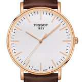 Tissot T Classic Everytime White Dial Brown Leather Strap Watch for Men - T109.610.36.031.00 Authentic Buy Shop Now