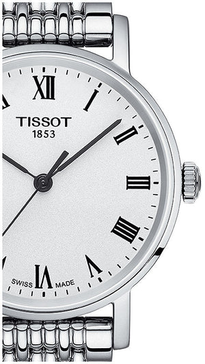 Tissot T Classic Everytime Small White Dial Silver Mesh Bracelet Watch For Women - T109.210.11.033.00 Authentic Buy Shop Now