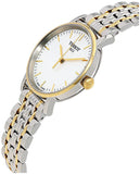 Tissot T Classic Everytime Small White Dial Two Tone Mesh Bracelet Watch For Women - T109.210.22.031.00 Authentic Buy Shop Now