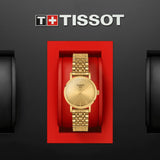 Tissot T Classic Everytime Desire Small Gold Dial Gold Mesh Bracelet Watch For Women - T109.210.33.021.00 Authentic Buy Shop Now