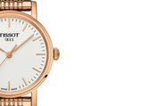 Tissot T Classic Everytime Small White Dial Rose Gold Mesh Bracelet Watch For Women - T109.210.33.031.00 Authentic Buy Shop Now