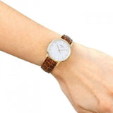 Tissot Everytime Desire Small White Dial Maroon Leather Strap Watch For Women - T109.210.36.031.00 Authentic Buy Shop Now