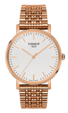 Tissot Everytime Medium White Dial Rose Gold Mesh Bracelet Watch For Men - T109.410.33.031.00 Authentic Buy Shop Now