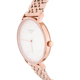 Tissot Everytime Medium White Dial Rose Gold Mesh Bracelet Watch For Men - T109.410.33.031.00 Authentic Buy Shop Now