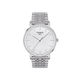 Tissot T Classic Everytime Large White Dial Silver Steel Strap Watch for Men - T109.610.11.031.00 Authentic Buy Shop Now