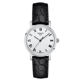Tissot Everytime Small White Dial Black Leather Strap Watch For Women - T109.210.16.033.00 Authentic Buy Shop Now