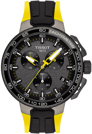 Tissot T Bike Cycling Tour de France Black Dial Two Tone Rubber Strap Watch For Men - T111.417.37.441.00 Authentic Buy Shop Now
