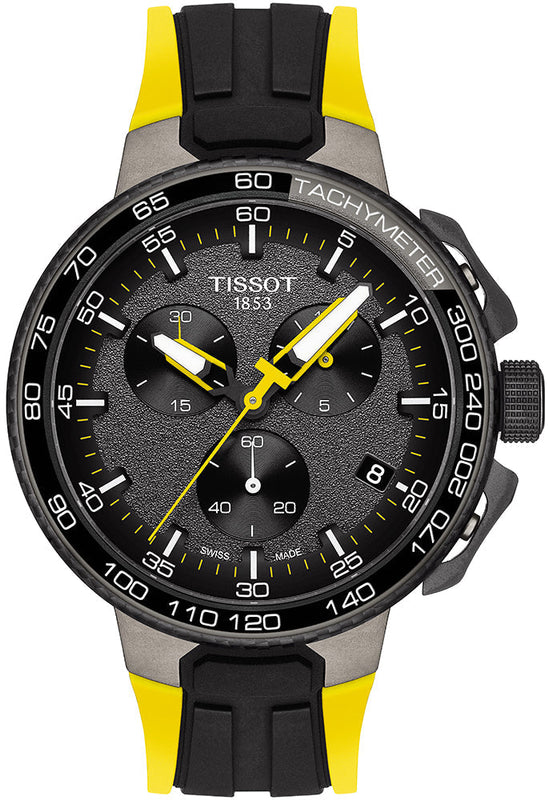 Tissot T Bike Cycling Tour de France Black Dial Two Tone Rubber Strap Watch For Men - T111.417.37.441.00 Authentic Buy Shop Now