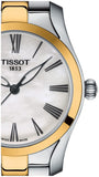 Tissot T Wave Quartz Mother of Pearl Dial Two Tone Steel Strap Watch for Women - T112.210.22.113.00 Authentic Buy Shop Now