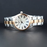 Tissot T Wave Mother of Pearl Dial Two Tone Steel Strap Watch For Women - T112.210.22.113.01 Authentic Buy Shop Now