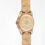Tissot T Wave Anthracite Dial Rose Gold Steel Strap Watch For Women - T112.210.33.061.00 Authentic Buy Shop Now