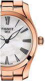 Tissot T Wave Mother of Pearl Dial Rose Gold Steel Strap Watch For Women - T112.210.33.113.00 Authentic Buy Shop Now