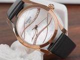 Tissot T Wave Diamond Mother of Pearl Dial Black Leather Strap Watch For Women - T112.210.36.111.00 Authentic Buy Shop Now