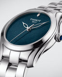 Tissot T Wave Donna Blue Dial Silver Steel Strap Watch For Women - T112.210.11.041.00 Authentic Buy Shop Now