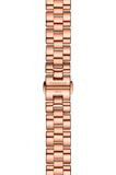 Tissot T Wave Anthracite Dial Rose Gold Steel Strap Watch For Women - T112.210.33.061.00 Authentic Buy Shop Now
