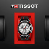 Tissot T Race Chronograph White Dial Black Silicone Strap Watch For Men - T115.417.27.011.00 Authentic Buy Shop Now