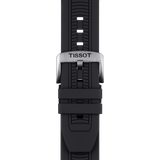 Tissot T Race Chronograph White Dial Black Silicone Strap Watch For Men - T115.417.27.011.00 Authentic Buy Shop Now