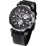 Tissot T Race Chronograph Anthracite Black Dial Black Silicone Strap Watch For Men - T115.417.27.061.00 Authentic Buy Shop Now