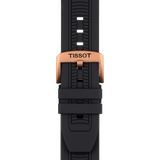 Tissot T Race Chronograph Black Dial Black Silicone Strap Watch For Men - T115.417.37.051.00 Authentic Buy Shop Now