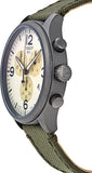 Tissot T Sport Chrono XL Beige Dial Green Nylon Strap Watch for Men - T116.617.37.267.00 Authentic Buy Shop Now