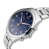 Tissot T Sport Chrono XL Classic Blue Dial Silver Steel Strap Watch For Men - T116.617.11.047.01 Authentic Buy Shop Now