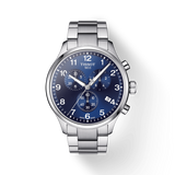 Tissot T Sport Chrono XL Classic Blue Dial Silver Steel Strap Watch For Men - T116.617.11.047.01 Authentic Buy Shop Now