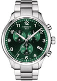 Tissot Chrono XL Classic Green Dial Silver Steel Strap Watch for Men - T116.617.11.092.00 Authentic Buy Shop Now