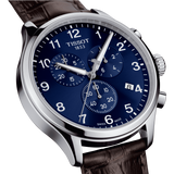 Tissot Chrono XL Classic Blue Dial Brown Leather Strap Watch For Men - T116.617.16.047.00 Authentic Buy Shop Now