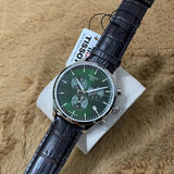 Tissot Chrono XL Chronograph Classic Green Dial Brown Leather Strap Watch For Men - T116.617.16.091.00 Authentic Buy Shop Now