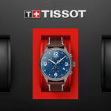 Tissot Chrono XL Blue Dial Brown Leather Strap Watch For Men - T116.617.36.047.00 Authentic Buy Shop Now
