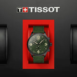 Tissot Chrono XL Green Dial Green NATO Strap Watch For Men - T116.617.37.097.00 Authentic Buy Shop Now