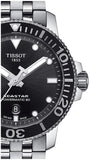 Tissot Seastar 1000 Powermatic 80 Black Dial Silver Steel Strap Watch For Men - T120.407.11.051.00 Authentic Buy Shop Now