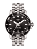 Tissot Seastar 1000 Powermatic 80 Black Dial Silver Steel Strap Watch For Men - T120.407.11.051.00 Authentic Buy Shop Now