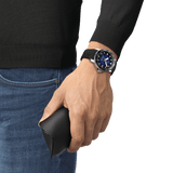 Tissot Seastar 1000 Powermatic 80 Blue Dial Black Rubber Strap Watch For Men - T120.407.17.041.00 Authentic Buy Shop Now