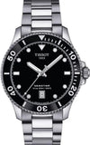 Tissot Seastar 1000 Black Dial Silver Steel Strap Watch For Men - T120.410.11.051.00 Authentic Buy Shop Now