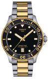 Tissot Seastar 1000 Black Dial Two Tone Steel Strap Watch For Men - T120.410.22.051.00 Authentic Buy Shop Now