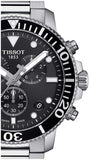 Tissot Seastar 1000 Chronograph Black Dial Silver Steel Strap Watch For Men - T120.417.11.051.00 Authentic Buy Shop Now