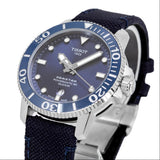 Tissot Seastar 1000 Powermatic 80 Silicium Blue Dial Blue Nylon Strap Watch For Men - T120.407.17.041.01 Authentic Buy Shop Now