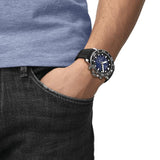 Tissot Seastar 1000 Chronograph Blue Dial Black Rubber Strap Watch For Men - T120.417.17.041.00 Authentic Buy Shop Now