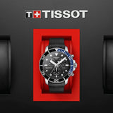 Tissot Seastar 1000 Chronograph Black Dial Black Rubber Strap Watch For Men - T120.417.17.051.02 Authentic Buy Shop Now