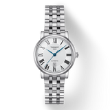 Tissot T Classic Carson Premium Automatic Lady Silver Dial Silver Steel Strap Watch for Women - T122.207.11.033.00 Authentic Buy Shop Now