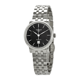 Tissot T Classic Carson Premium Automatic Lady Black Dial Silver Steel Strap Watch for Women - T122.207.11.051.00 Authentic Buy Shop Now