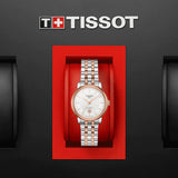 Tissot T Classic Carson Premium 30 White Dial Two Tone Steel Strap Watch for Women - T122.207.22.031.01 Authentic Buy Shop Now