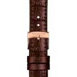 Tissot T Classic Carson Premium White Dial Brown Leather Strap Watch for Women - T122.207.36.031.00 Authentic Buy Shop Now