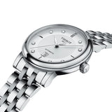Tissot T Classic Carson Premium White Diamonds Dial Silver Steel Strap Watch for Women - T1222071103600 Authentic Buy Shop Now