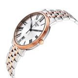 Tissot Carson Premium White Dial Two Tone Steel Strap Watch For Men - T122.410.22.033.00 Authentic Buy Shop Now