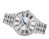 Tissot T Classic Carson Premium Powermatic 80 Silver Dial Silver Steel Strap Watch For Men - T122.407.11.033.00 Authentic Buy Shop Now